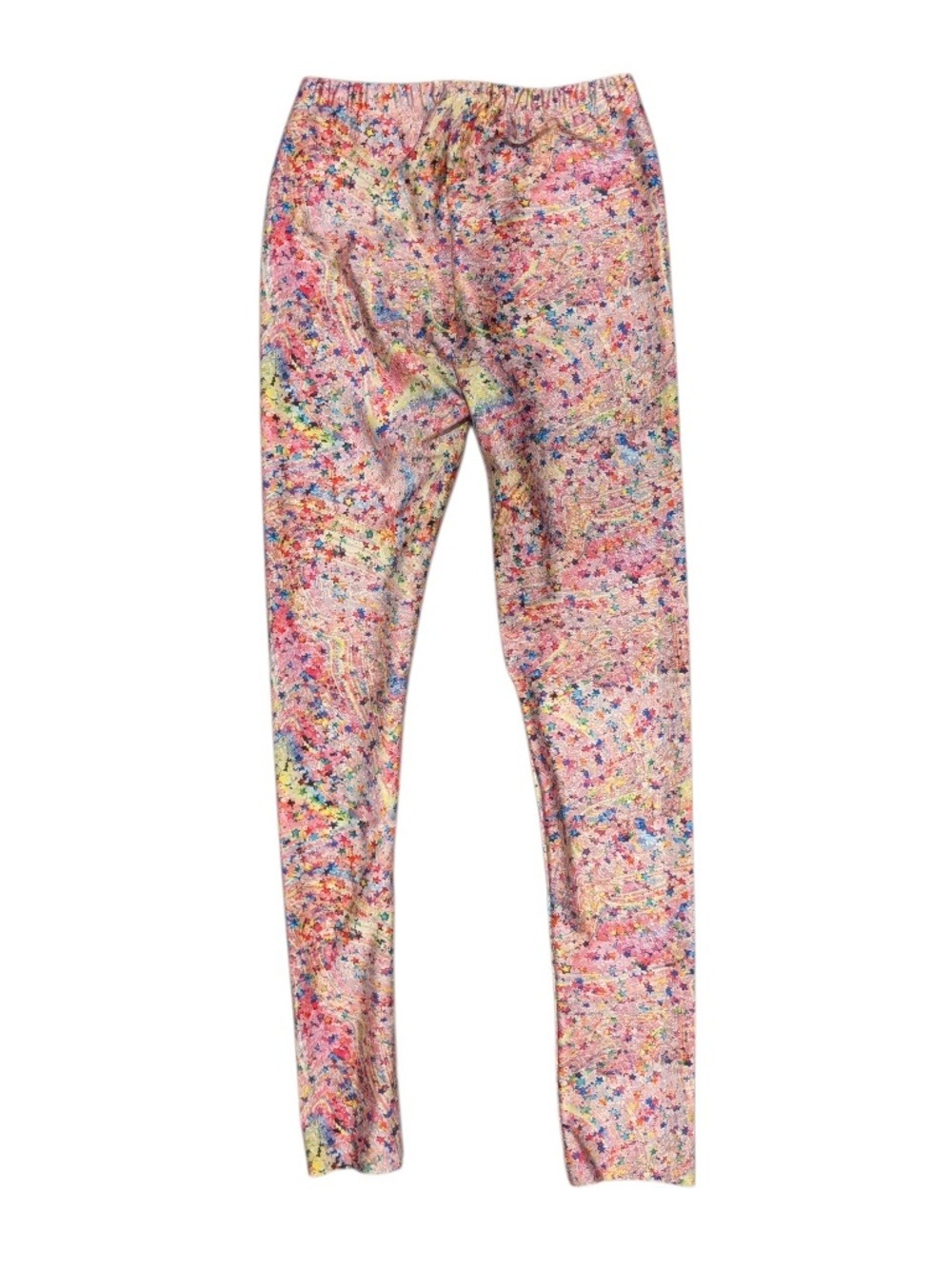 PIXIE LANE pink confetti leggings - size 11/12